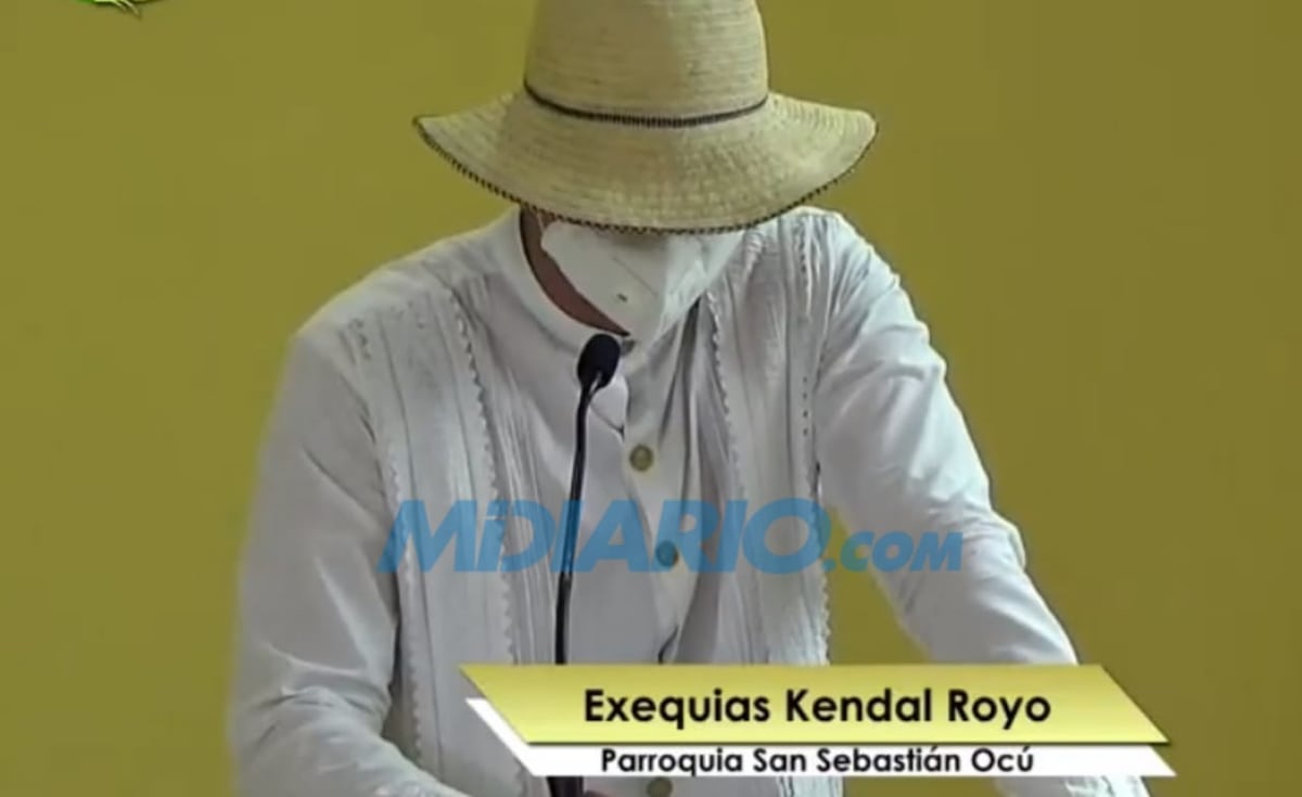 Hijo de Kendal Royo habla en las exequias ante las cenizas de su papá. Hermosa despedida. Video