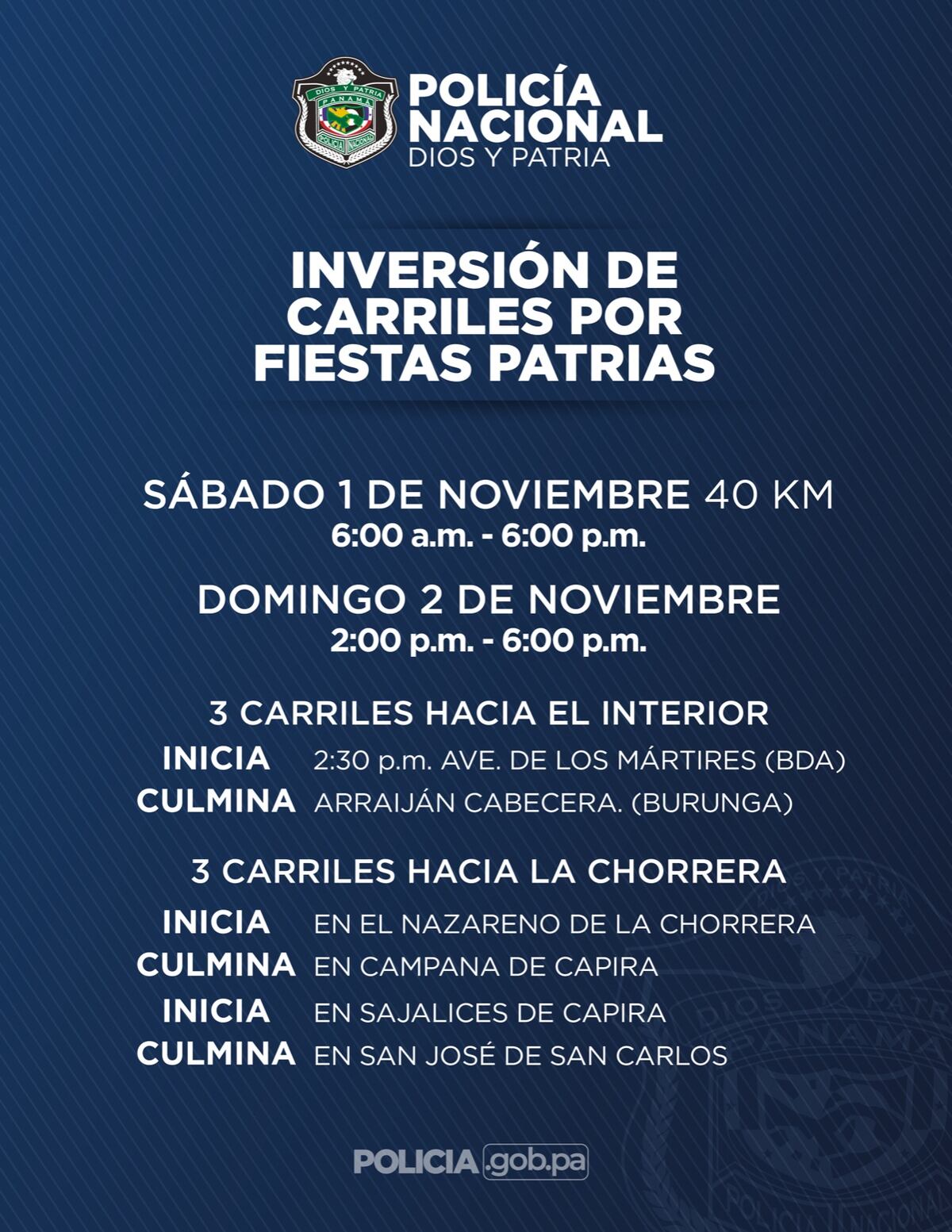 Prepárate: inversión de carriles por Fiestas Patrias arranca este domingo, mira dónde serán