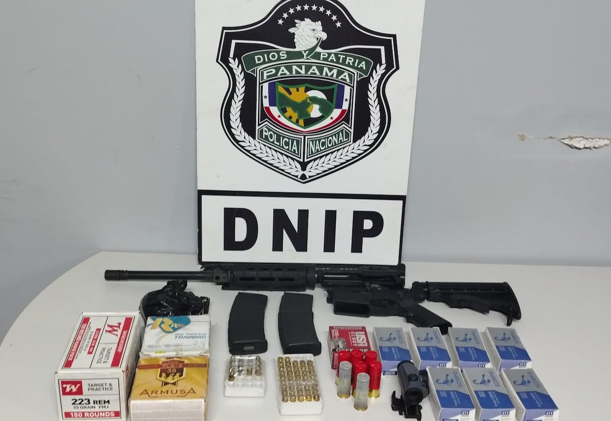 Cae arsenal en San Miguelito: Policía halla fusil y casi 800 municiones en allanamiento