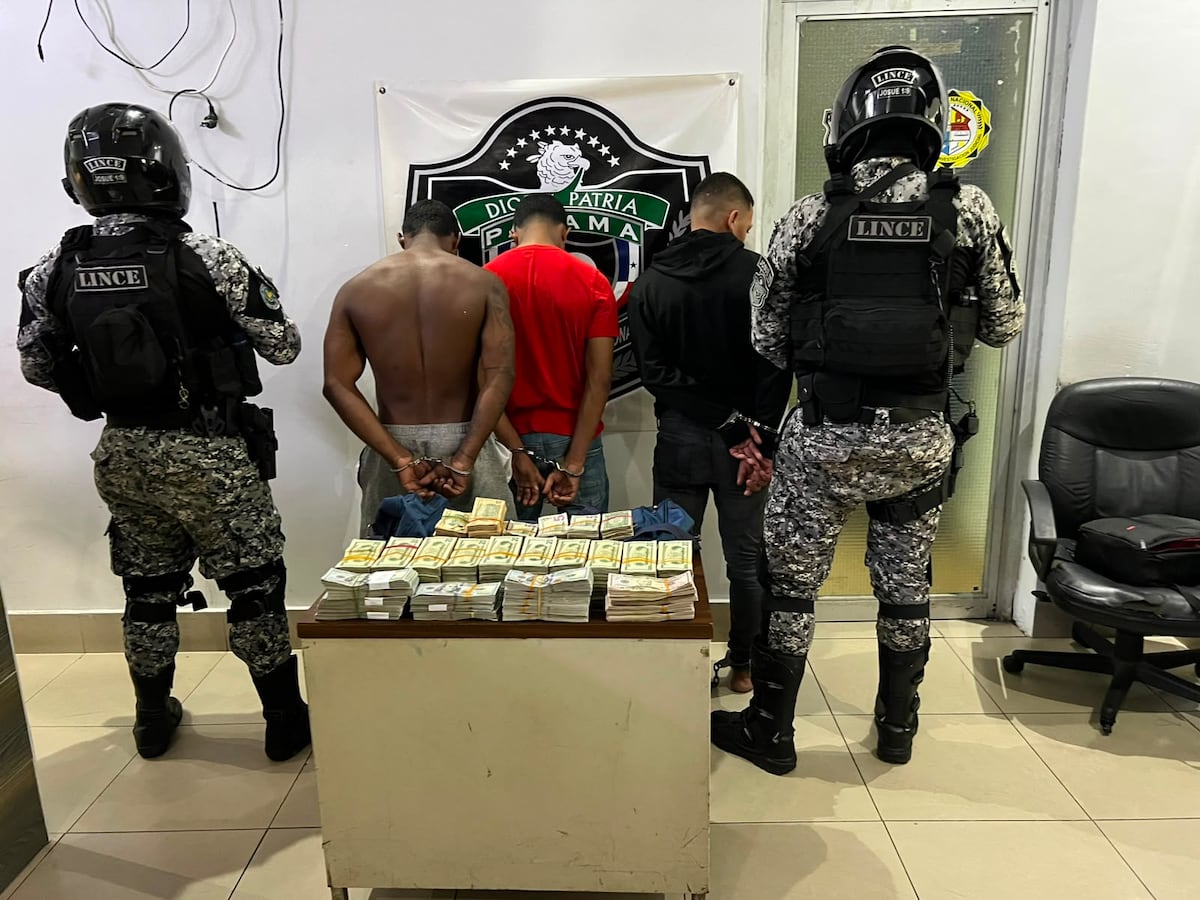 Alerta por robo en Frangipani termina con tres aprehendidos y una gran cantidad de dinero incautada