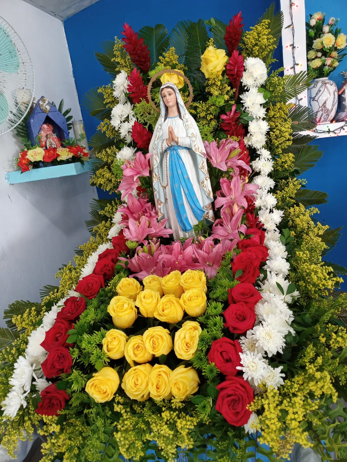 En El Dormidero de San Carlos rinde honores a la Virgen de Lourdes