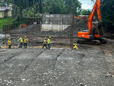 En Changuinola se avanza en construcción del puente sobre el río Negro en Guabito