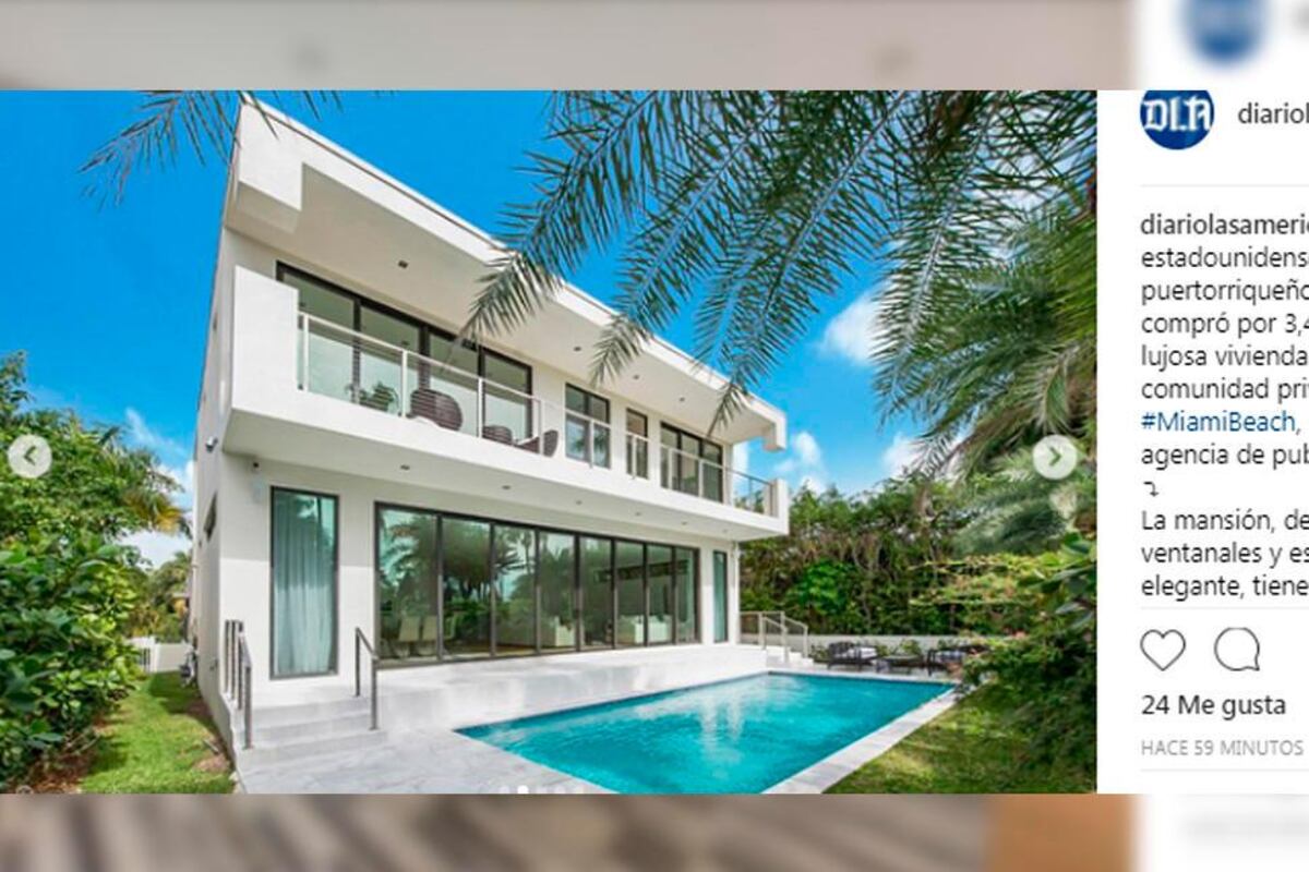 Nicky Jam se compra una mansión en Miami Beach de 3,4 millones de dólares