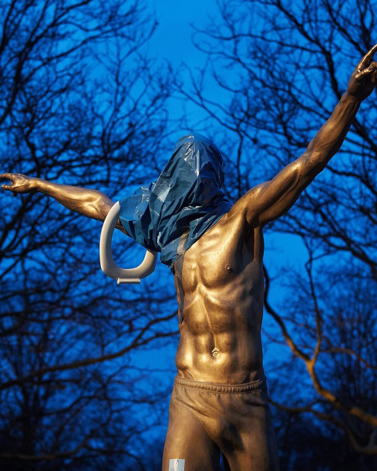 Le borran la nariz a  Zlatan Ibrahimovic