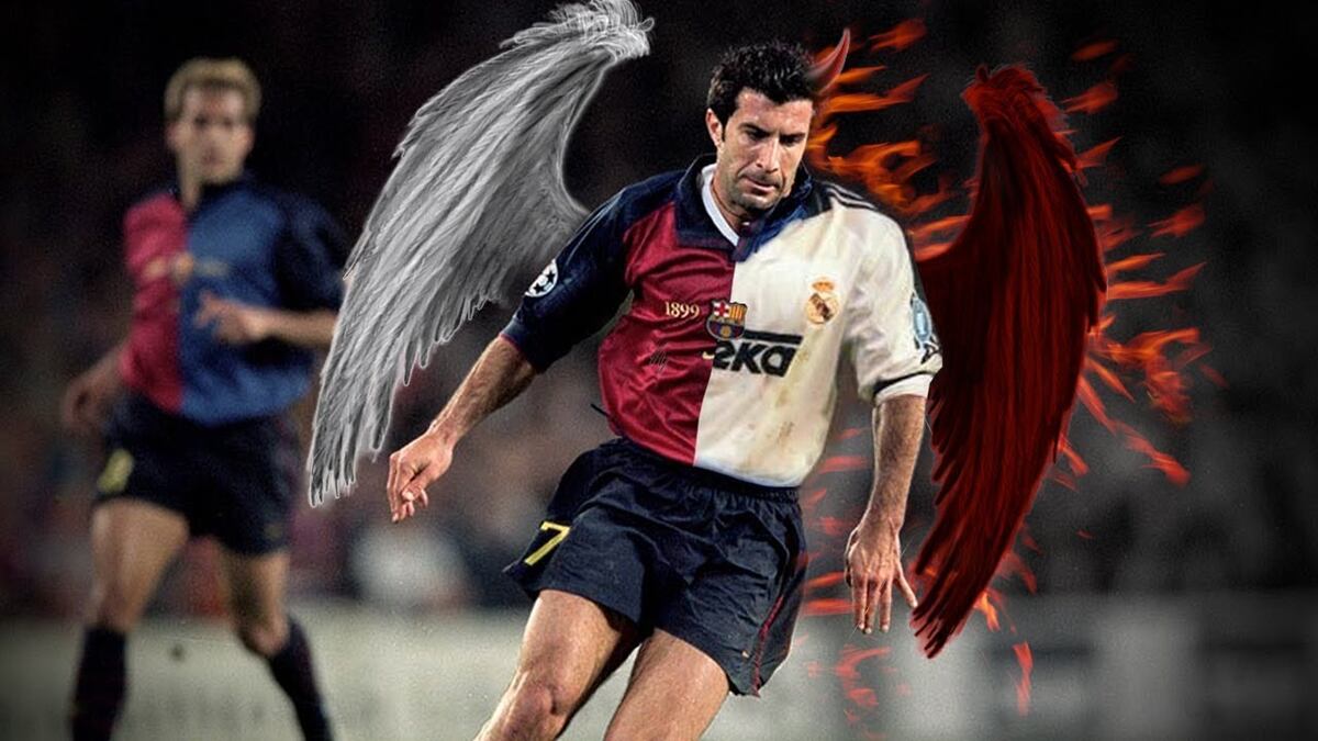Figo recuerda su escandaloso pase del Barcelona al Real Madrid hace 20 años