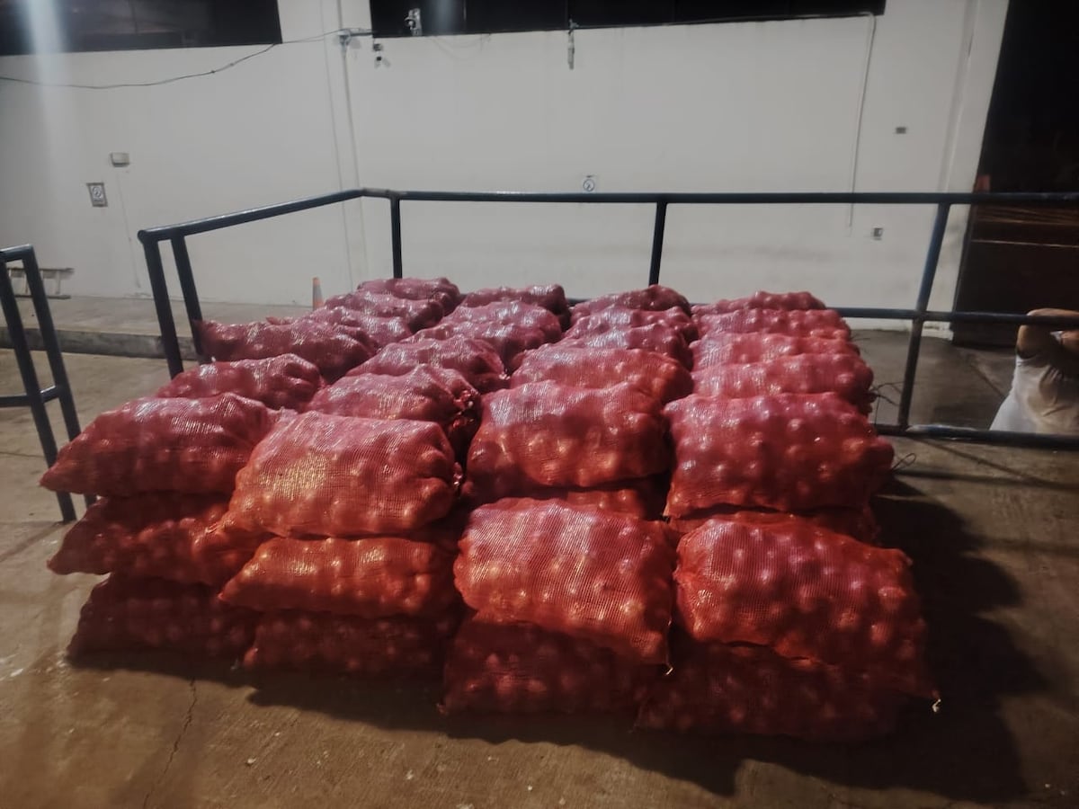 Le quitaron el disfraz al contrabando: Retienen 70 quintales de cebolla en Chiriquí