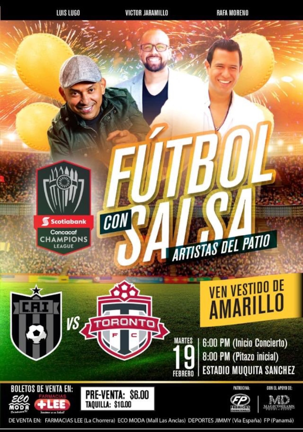 Al estilo gringo, CAI anuncia concierto de salsa en La Chorrera