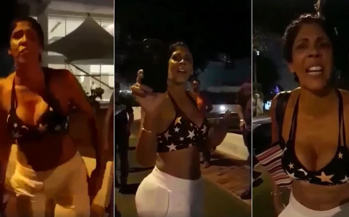 Sale a la luz video de 'La Madame' y un fuerte encuentro con policías
