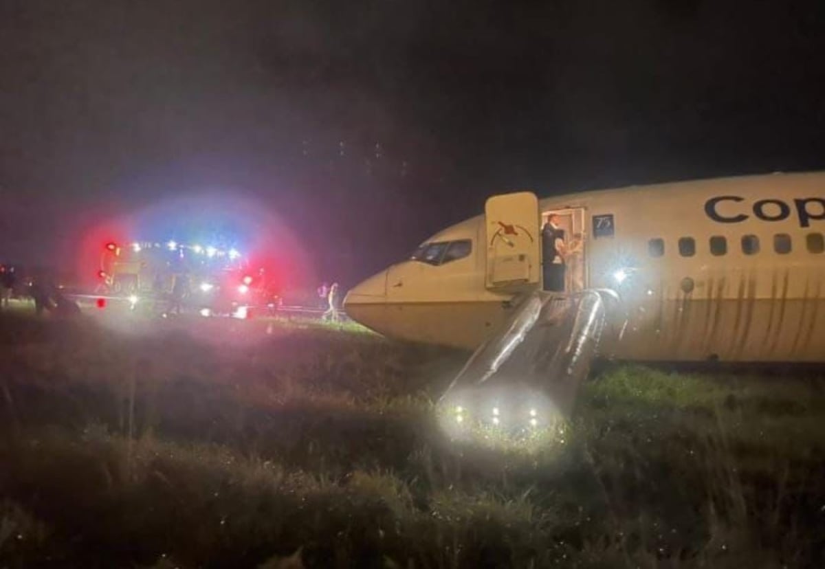 Avión se sale de la pista en el Aeropuerto Internacional de Tocumen. Video + fotos