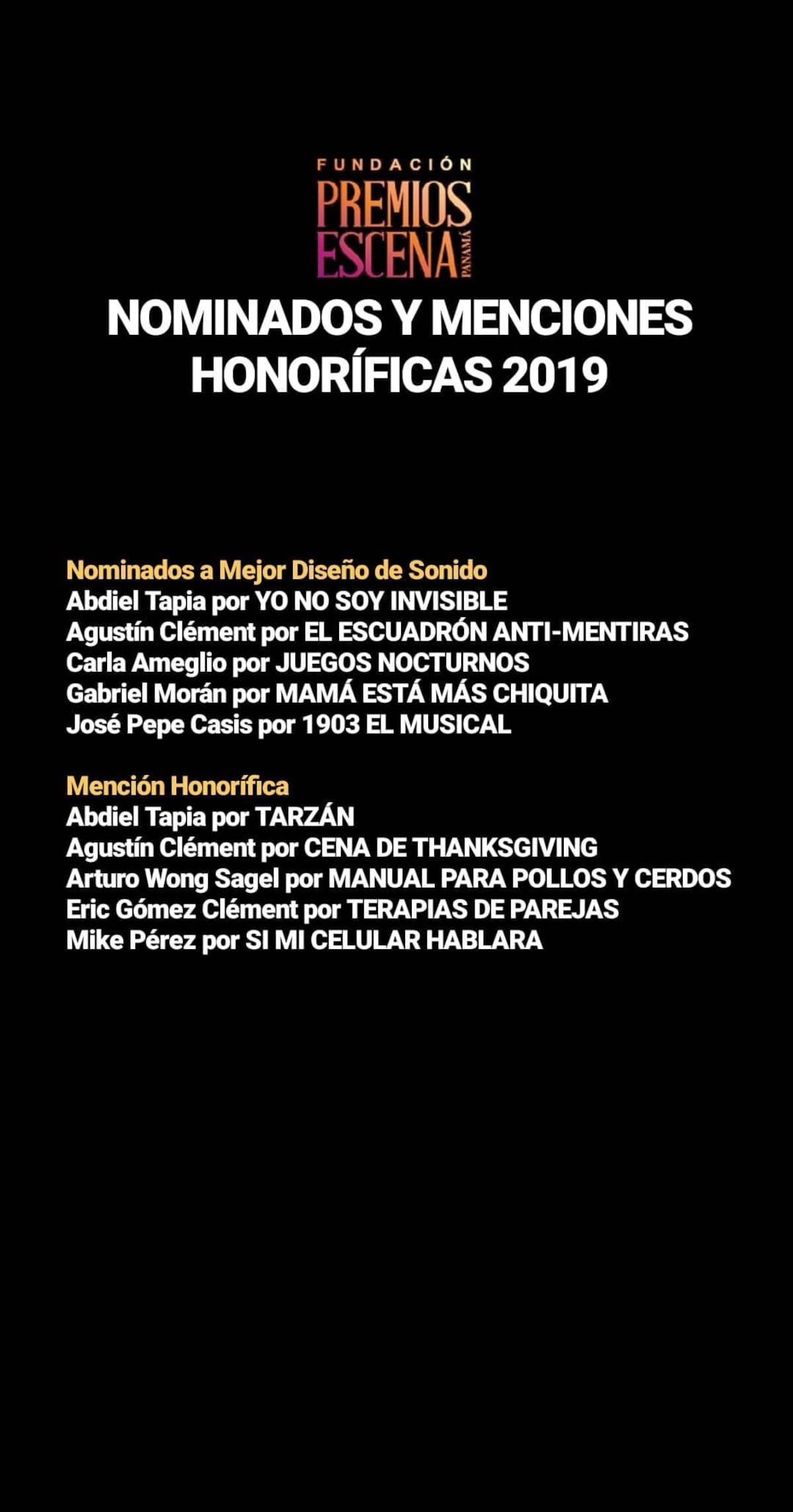 Este domingo premian a lo mejor del teatro en Panamá de manera virtual. Hasta caras de TV compiten. Entre gratis