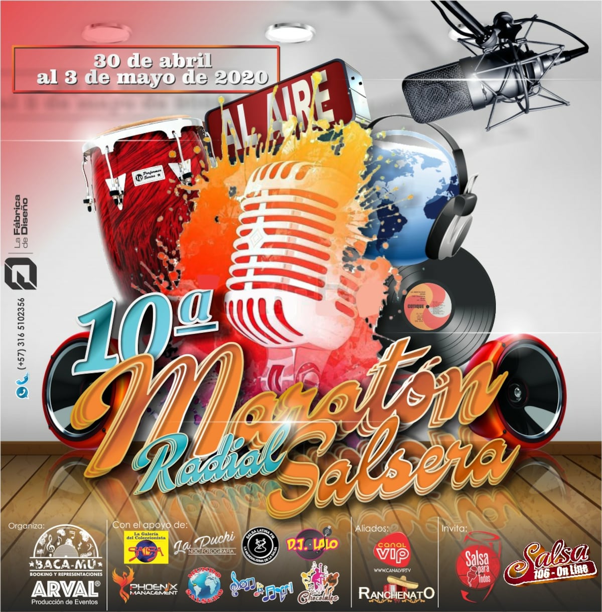 Panamá tiene representación en maratón radial de salsa con 72 horas continuas