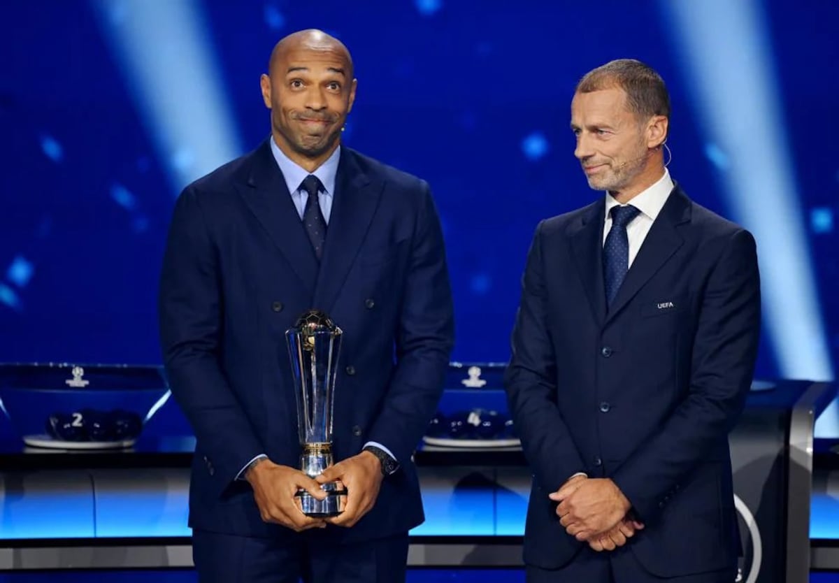 Thierry Henry recibe un prestigioso premio UEFA