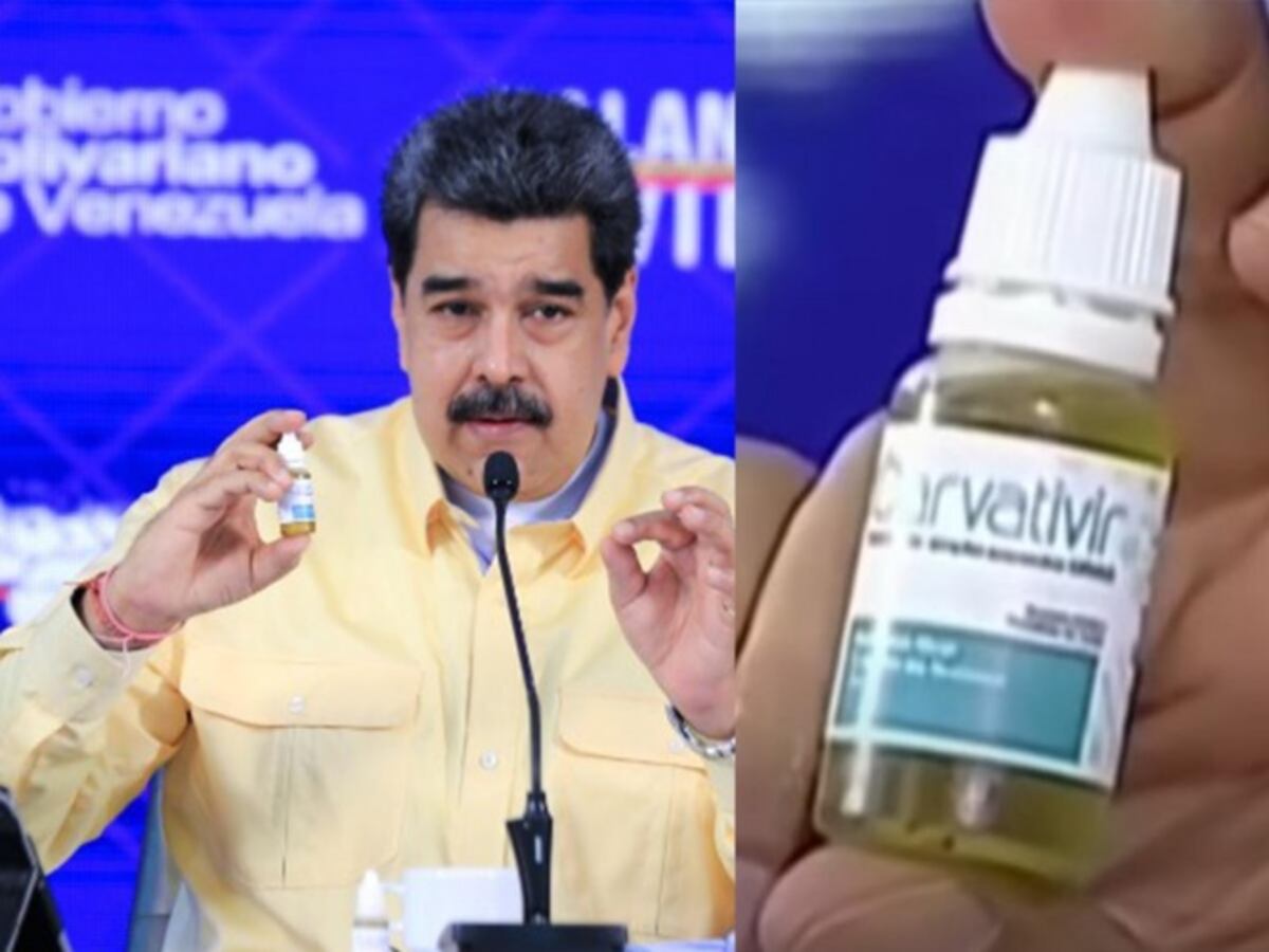 Maduro presenta ‘gotitas milagrosas’ que ‘eliminan’ la covid-19