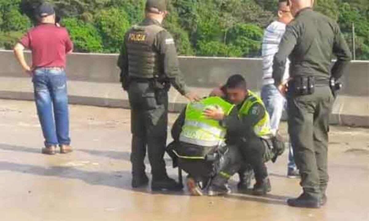 VIDEO| Policías en llanto por no poder evitar que mujer se lanzará con su hijo 
