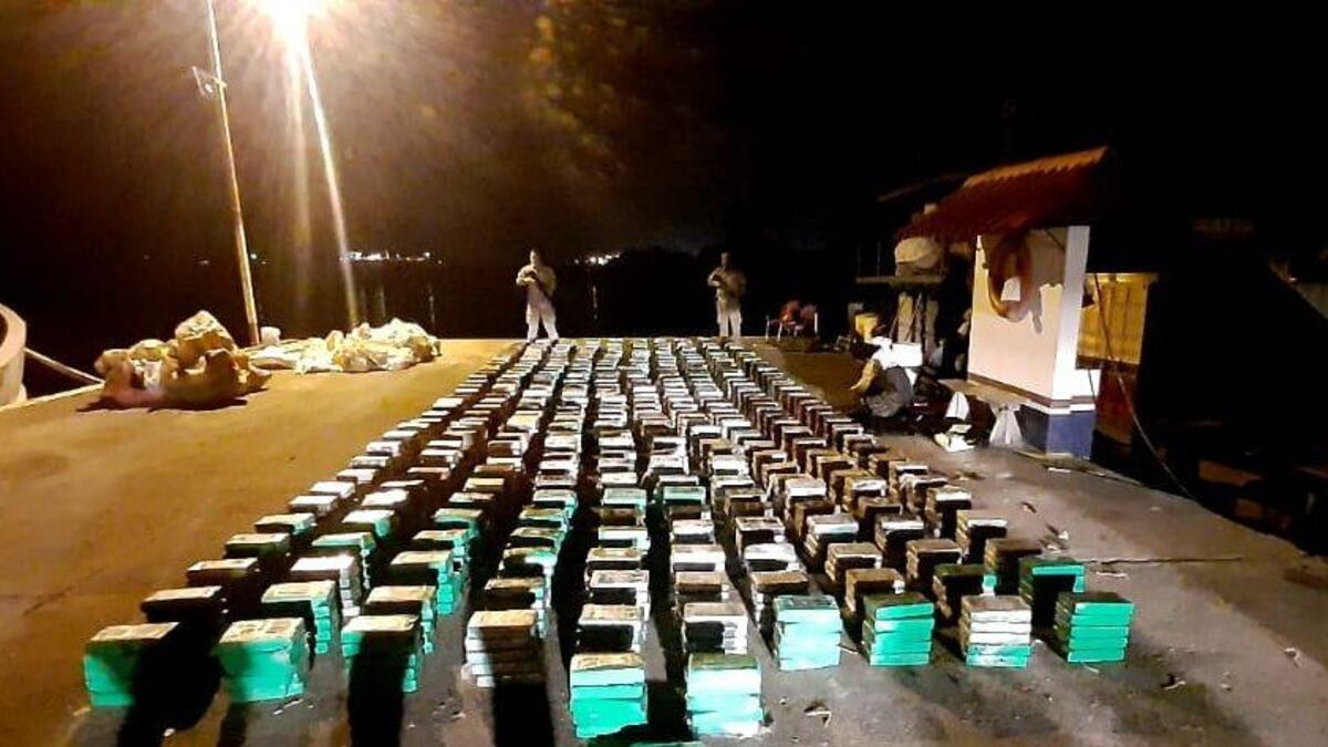 Tremendo tumbe. Decomisan unos 1,713 paquetes de droga en la comarca de Guna Yala