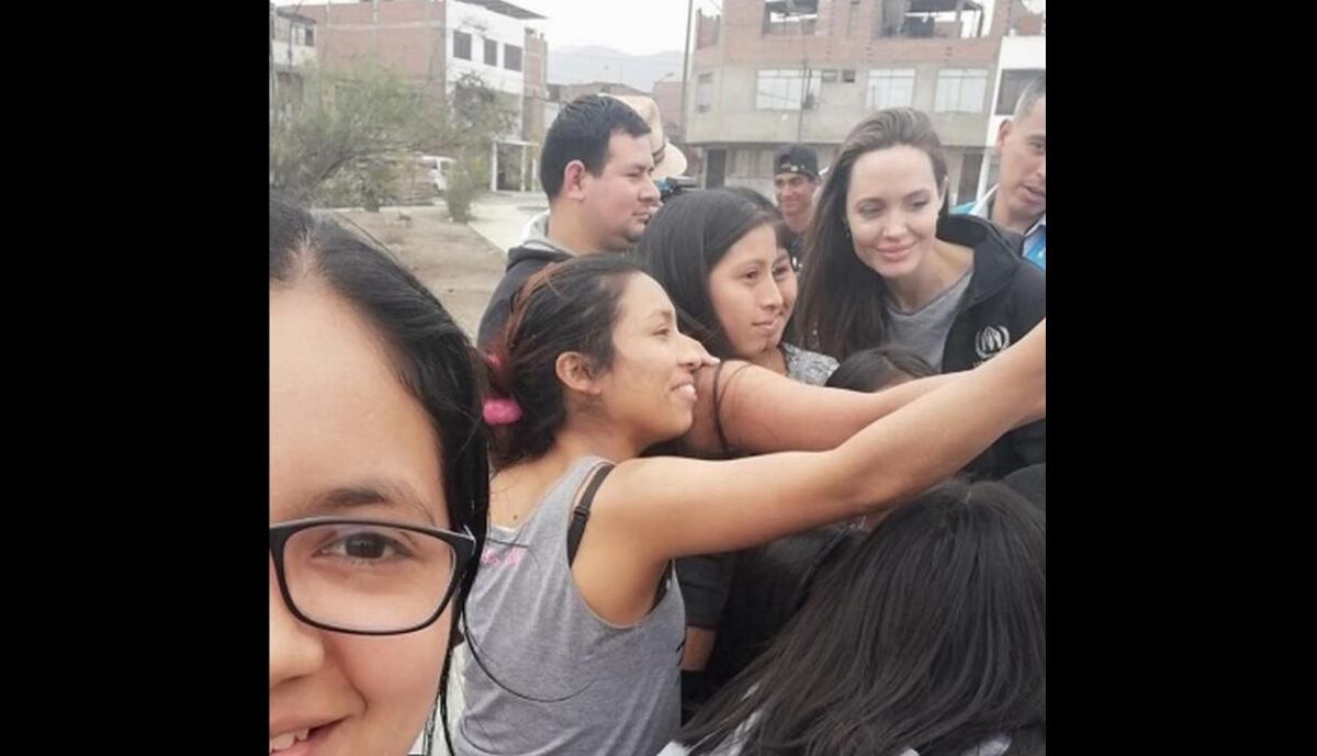 Angelina Jolie viaja hasta Perú preocupada por los refugiados venezolanos