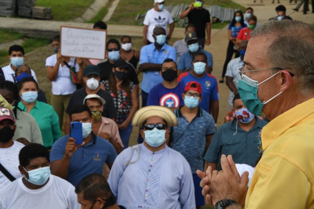 Residente de Panamá Norte reclaman su parque, alcalde Fábrega llega al lugar