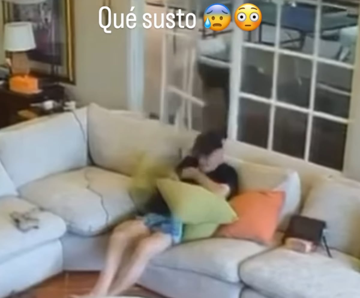 VIDEO | ¡QUÉ SUSTO! Explosión en Bijao sacude la casa de Omar Alfanno y parte de la estructura cayó muy cerca de él