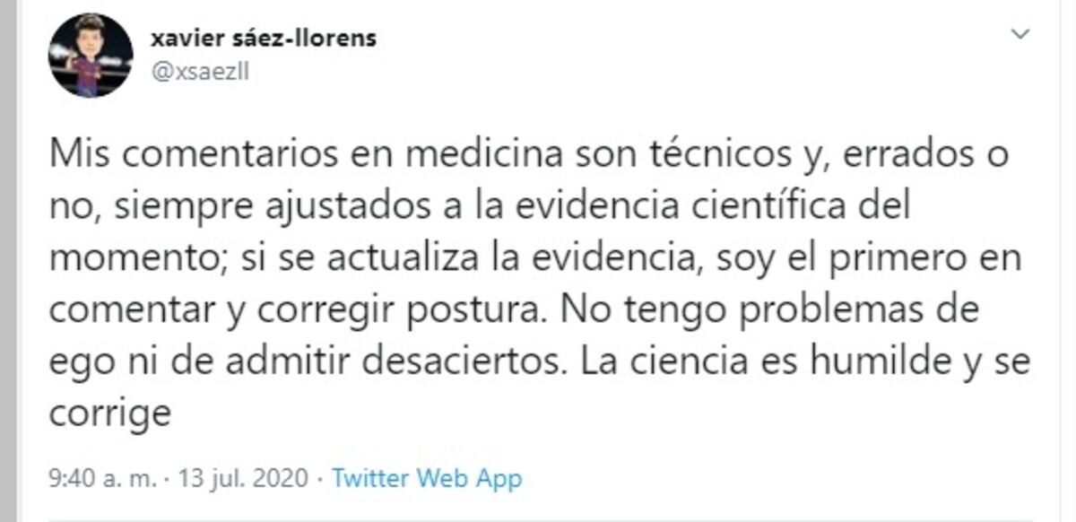‘No tengo problemas de ego ni de admitir desaciertos’. Sáez Llorens reitera que hay que apretar movilidad, restringir salvoconductos y algo más...