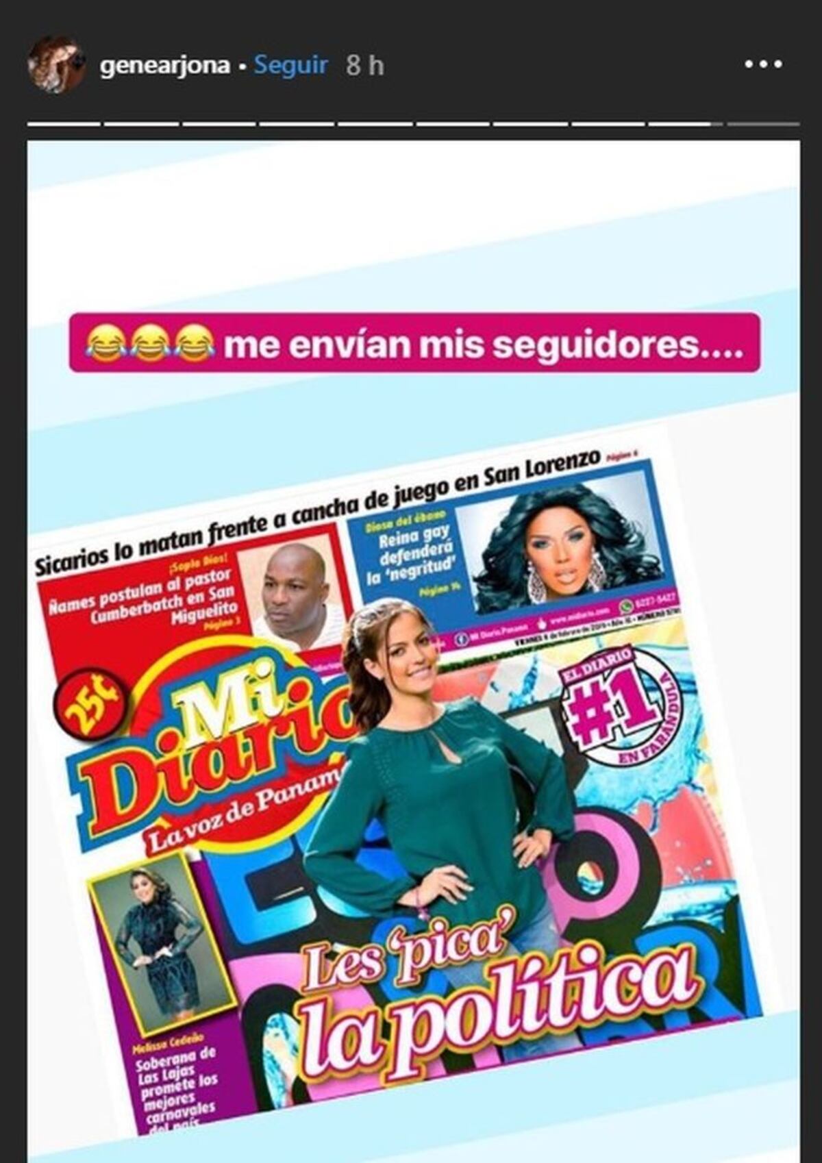 Postulan a Génesis Arjona,de Esto es Guerra. Aunque perdió las primarias