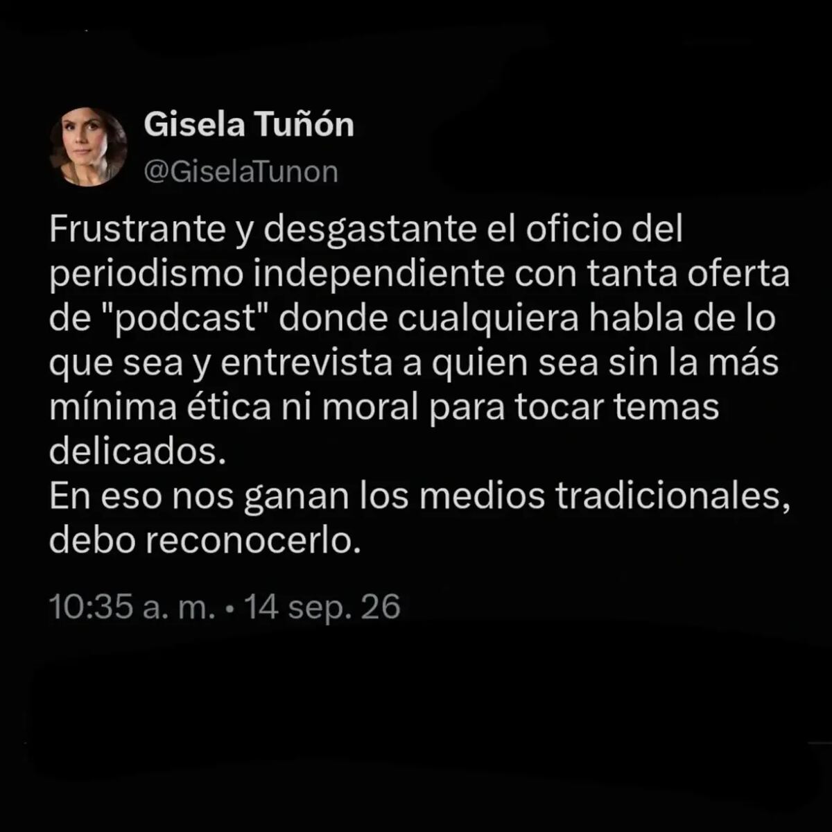 ¿Hace falta ser PERIODISTA para informar? La discusión que puso a opinar a Gisela Tuñón, Álvaro Alvarado, Susan Elizabeth y otros comunicadores