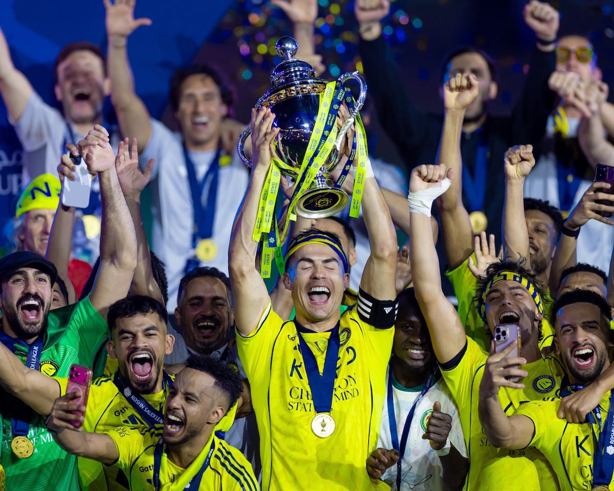 Cristiano Ronaldo brilla con doblete y corona a Al‑Nassr campeón