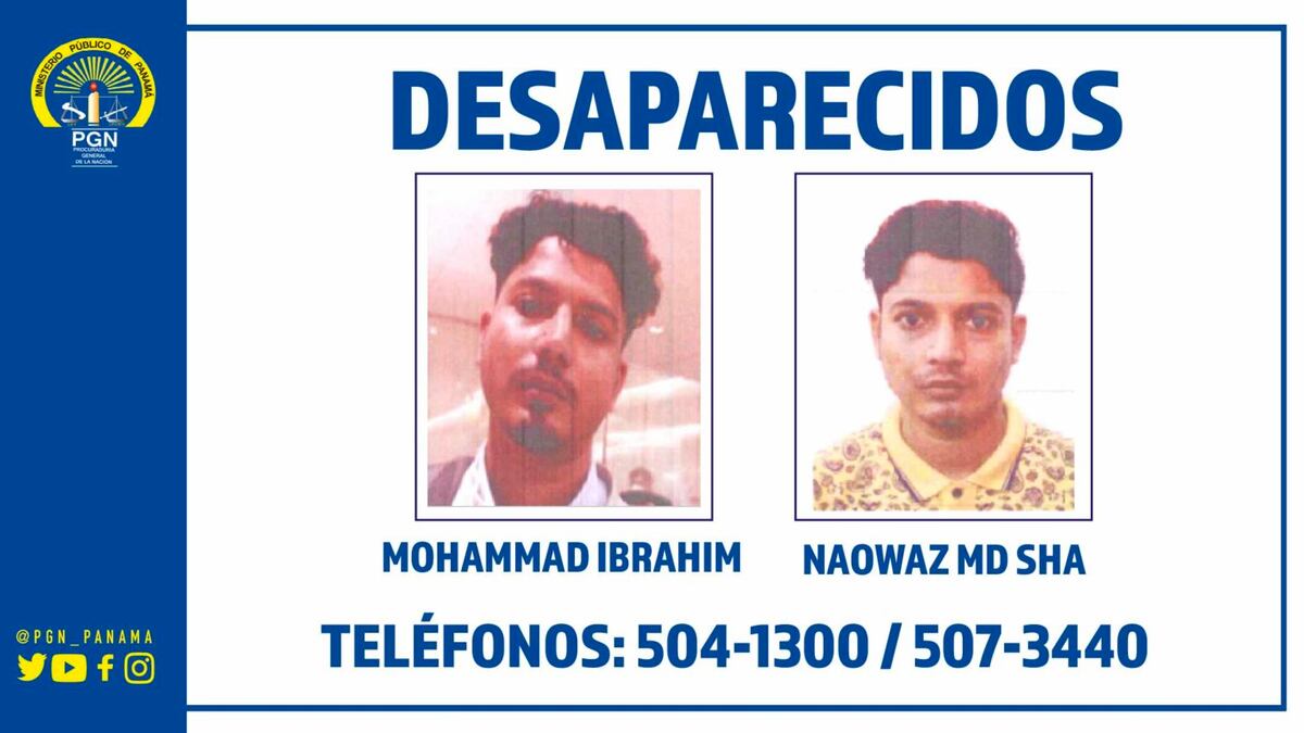 Desaparecen dos marinos de un hotel en Panamá. La última vez que los vieron fue en Bella Vista