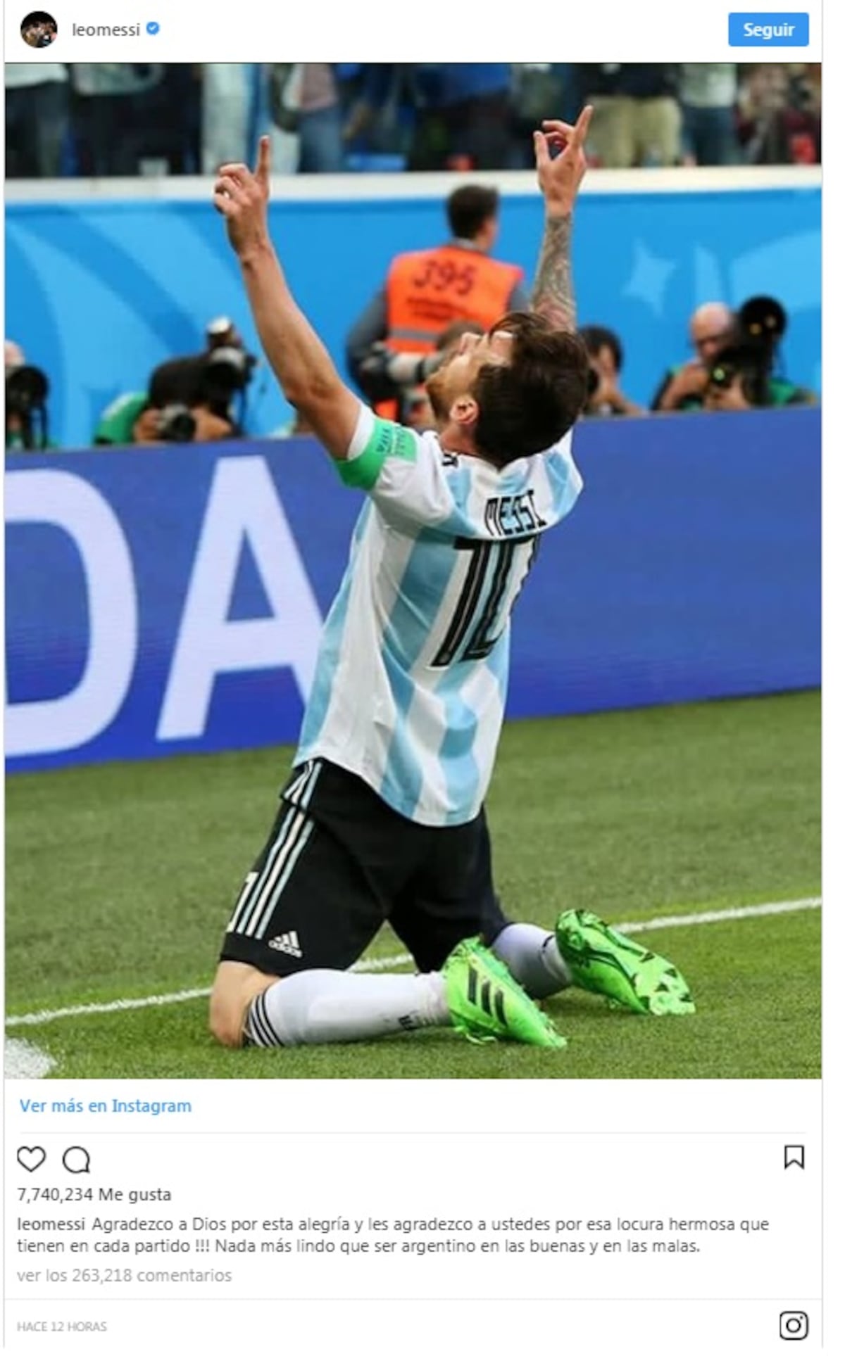 Lionel Messi le manda un mensaje a la fanaticada tras la clasificación a octavos