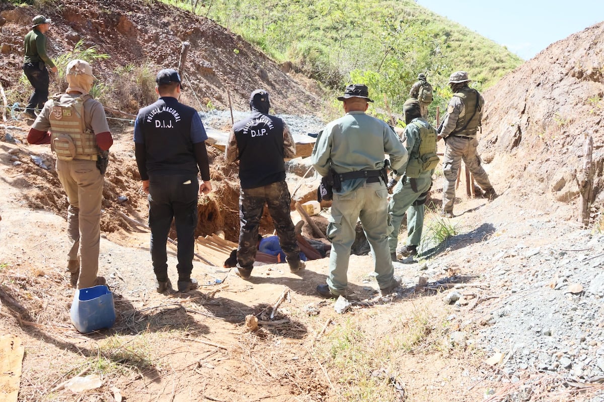 ¡Con las manos en la masa! Cuatro detenidos en presunto campamento de minería ilegal