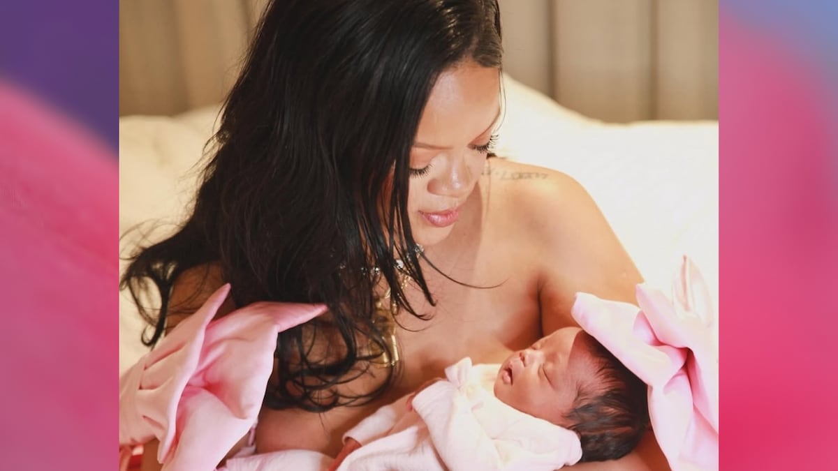Rihanna presenta a su primera hija con A$AP Rocky