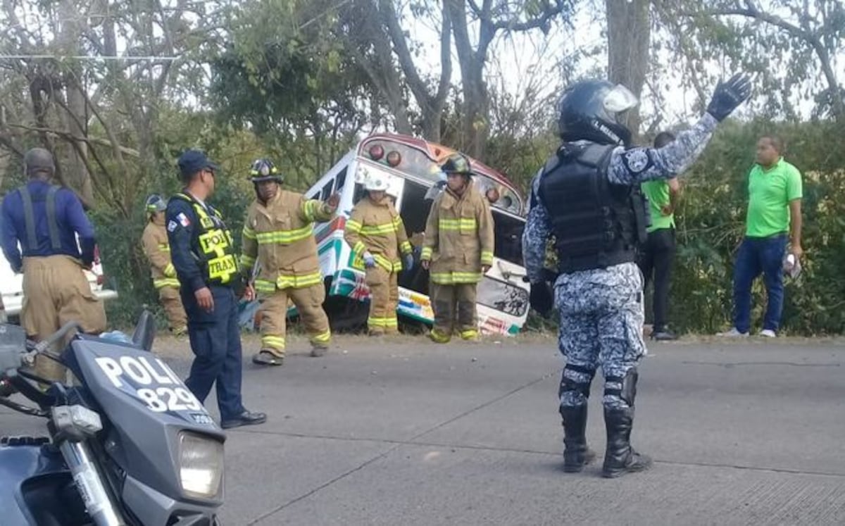 Video | Al menos 17 heridos en accidente de bus en Chepo