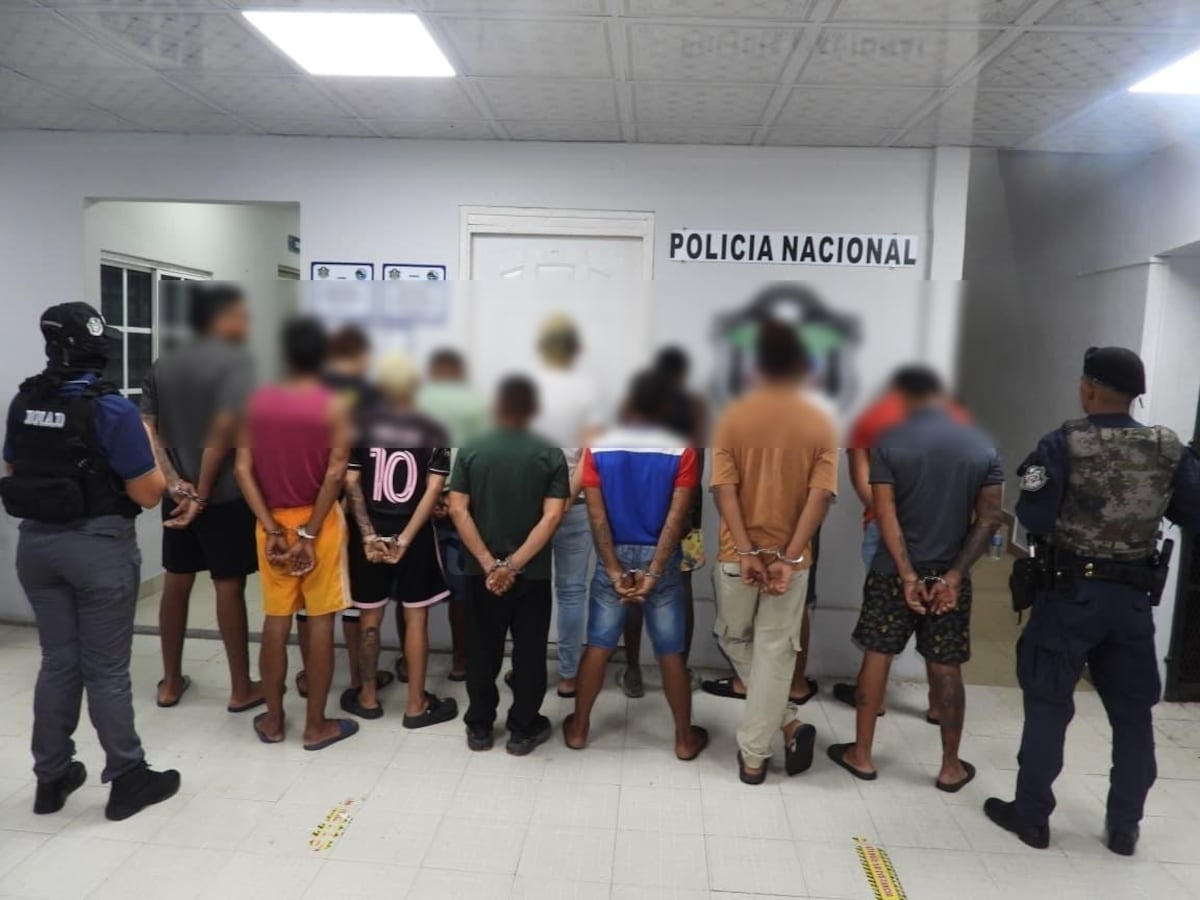 Les tumbaron el ‘emprendimiento’: aprehenden a 14 por microtráfico en Panamá Norte