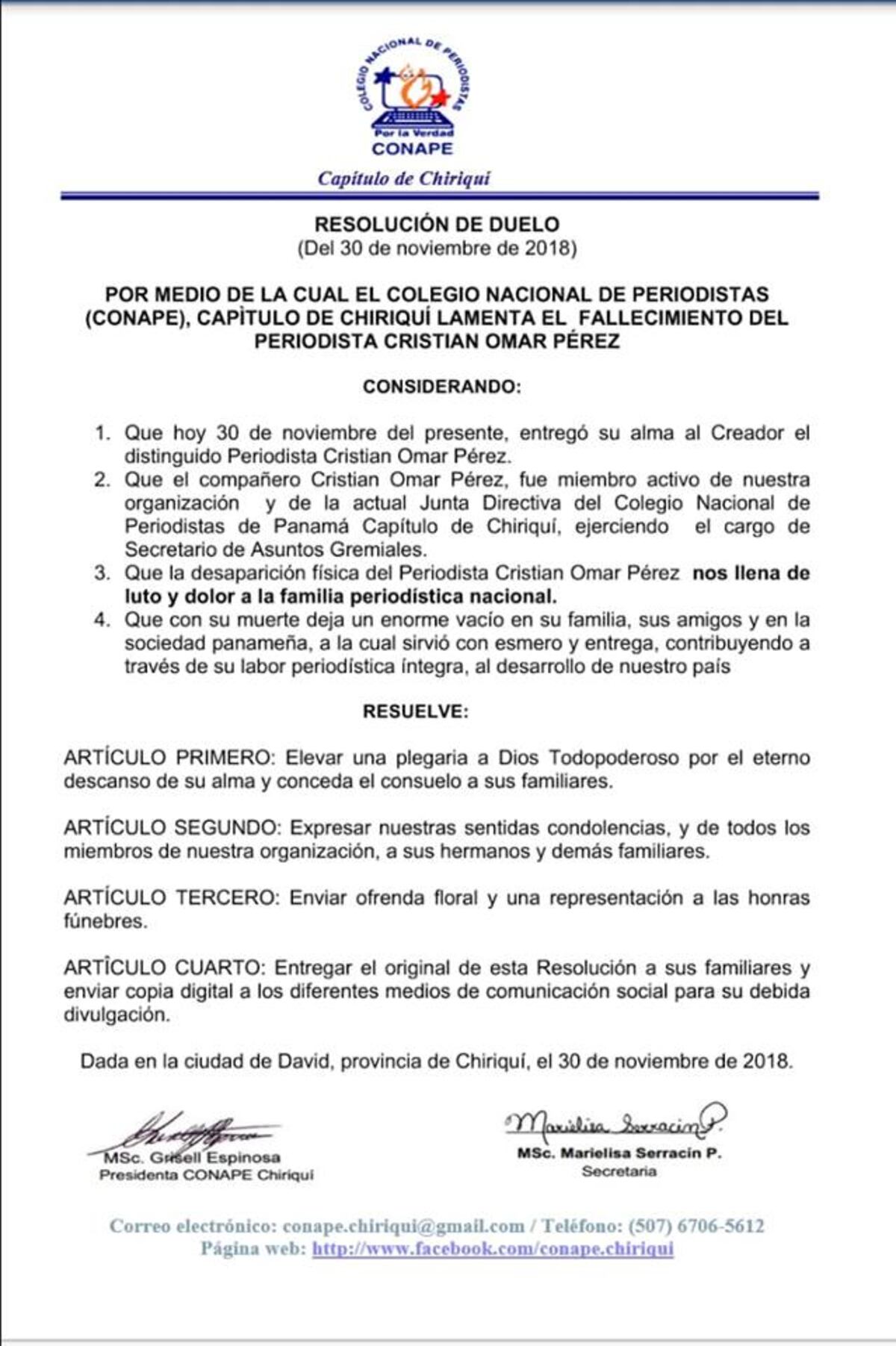 Chao, 'Cris'. Hoy despedimos a un amigo y colega de Mi Diario   