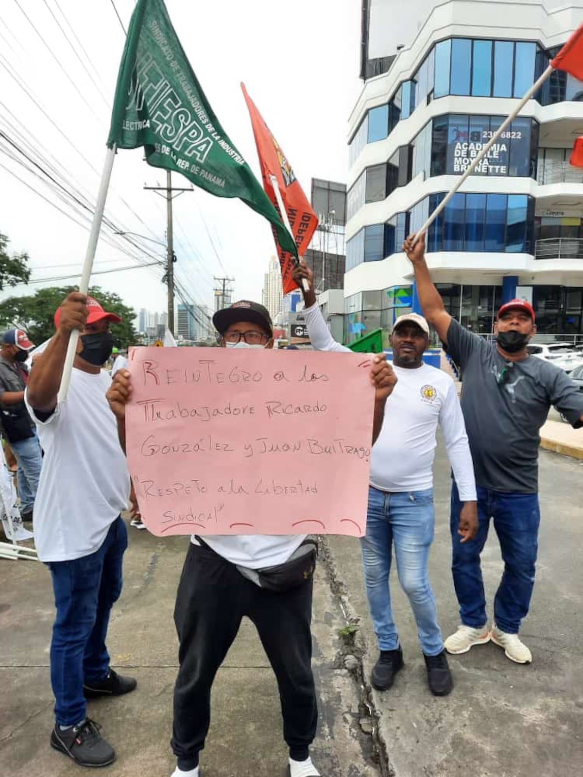 Trabajadores sindicales de Etesa protestan. Video