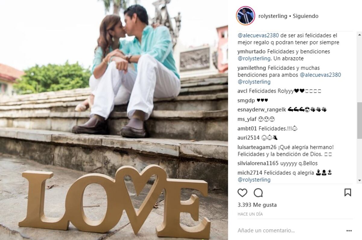 ¡Enhorabuena! Rolando Sterling anuncia que pronto será papá