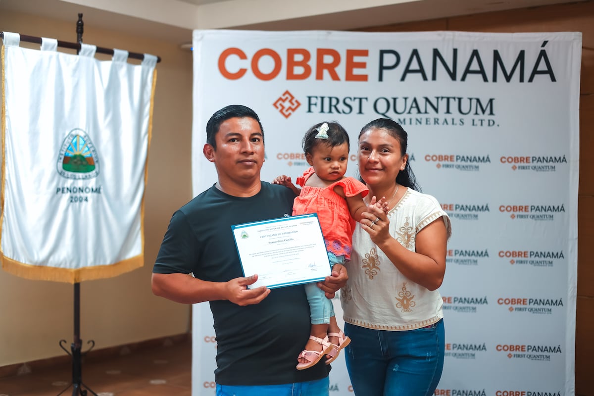 Cobre Panamá deja un beneficio tangible en las comunidades al formar a 47 nuevos técnicos en Coclé