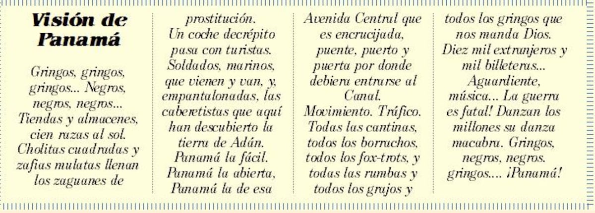 ¡PANAMÁ ES POESÍA! Demetrio Korsi : ' Panamá la fácil' 