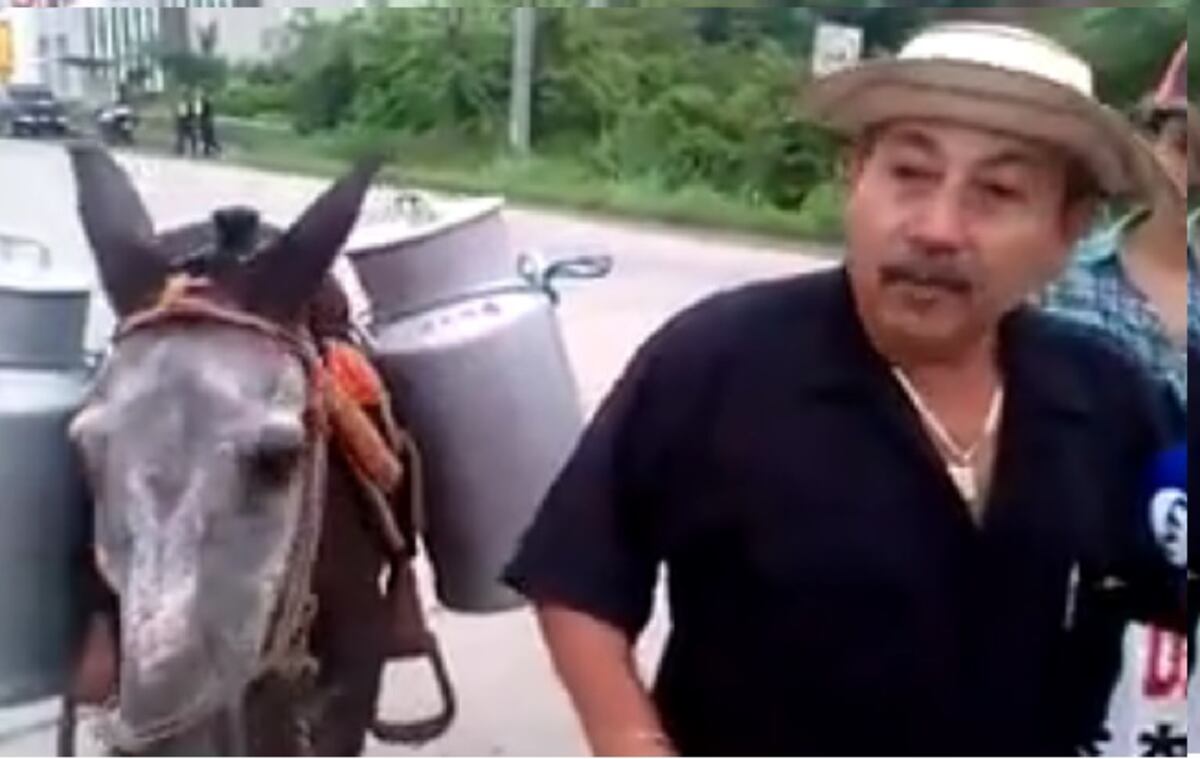 El tipiquero Alfredo Escudero protesta en La Villa con productores nacionales