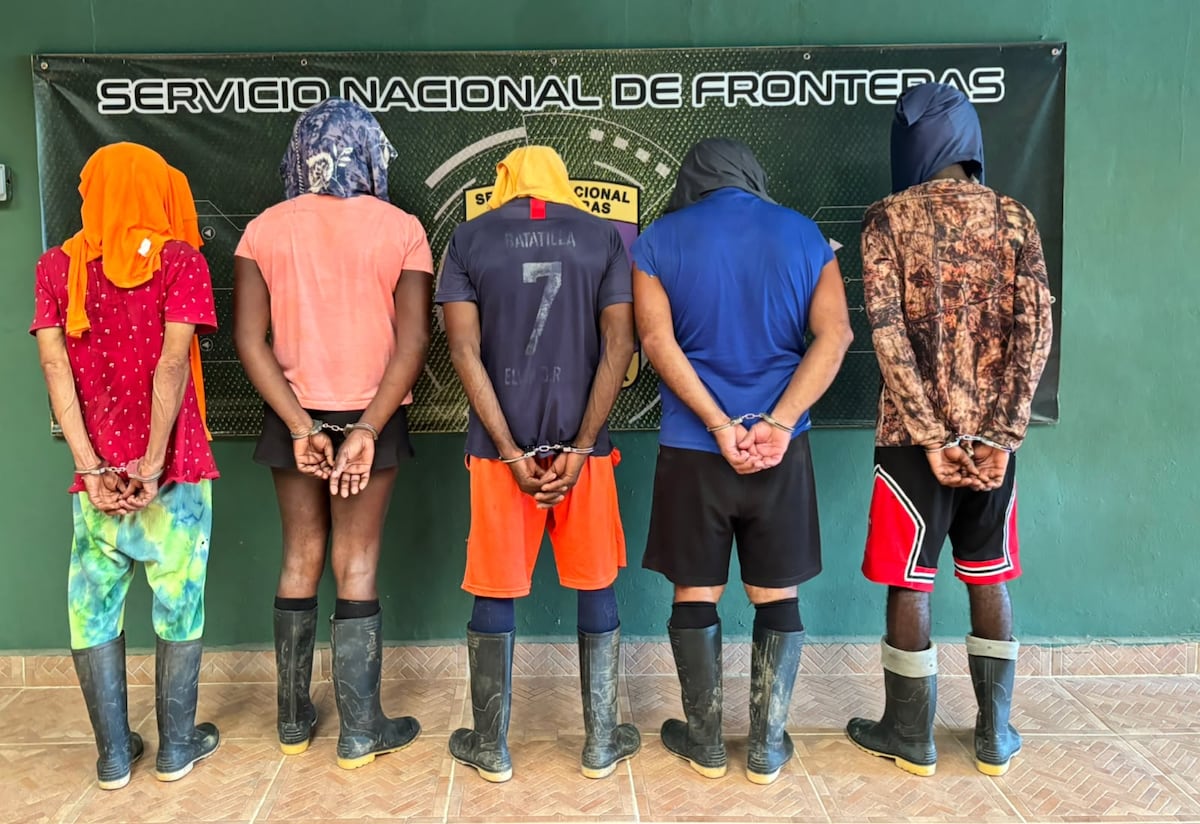 Cinco colombianos son capturados en Darién por presunta vinculación con minería ilegal