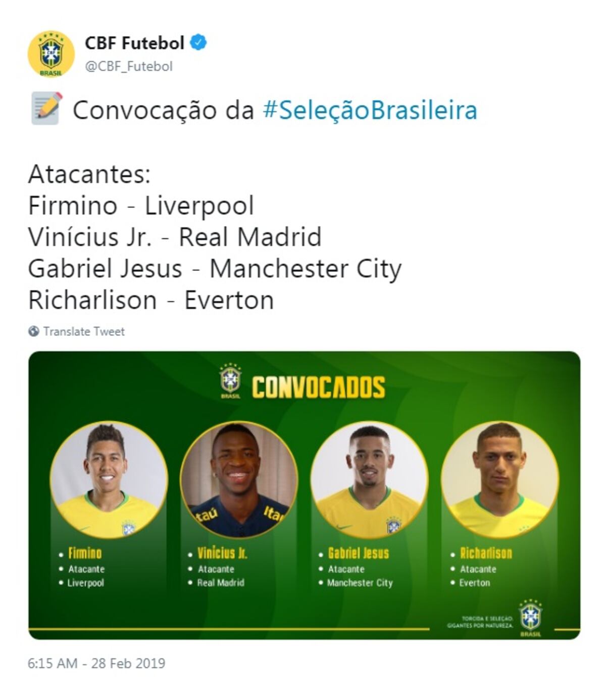 Vinicius Junior es convocado por Brasil para el juego amistoso ante Panamá