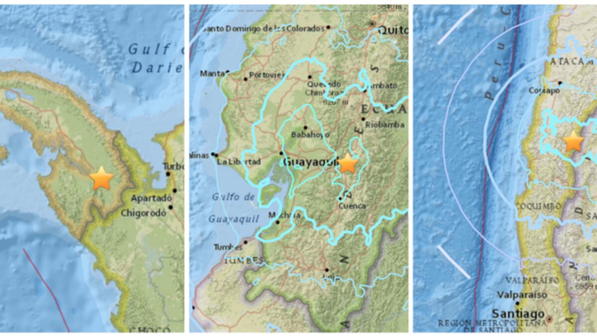 Ahora tiembla Chile. Tras sismo de Panamá y Ecuador. Tres en 52 minutos