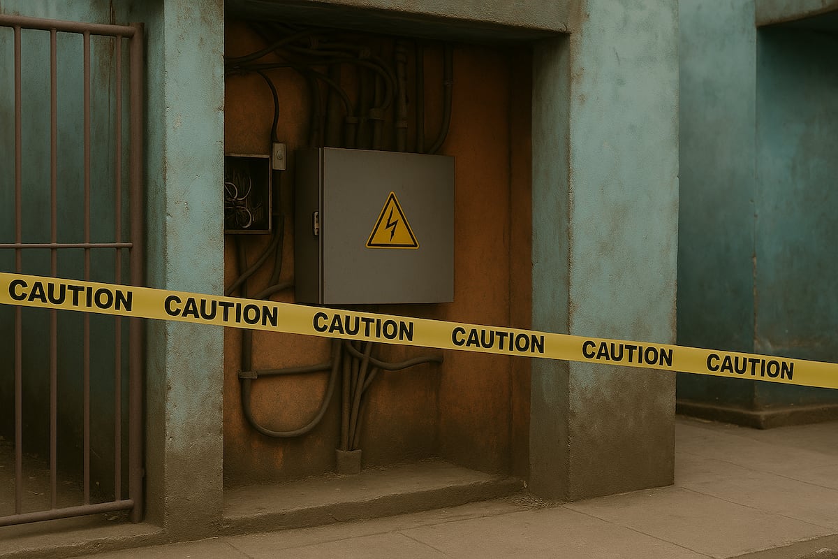 Fatal: En medio de sus necesidades fisiológicas hombre recibe descarga eléctrica y muere en Colón