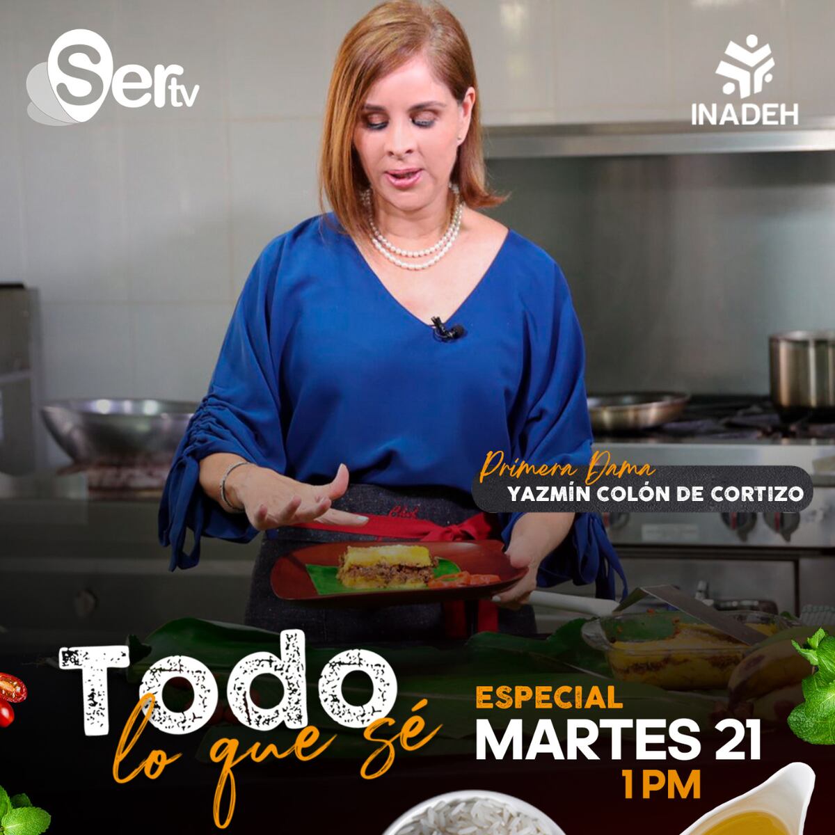 La Primera Dama y la esposa del vice ‘Gaby’ revelarán sus habilidades culinarias en la Tv