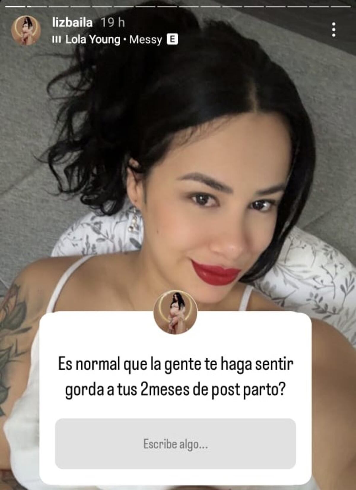 ‘No todos los cuerpos son iguales’, Liz Baila habla en sus redes sobre como se siente a 2 meses de haber dado a luz