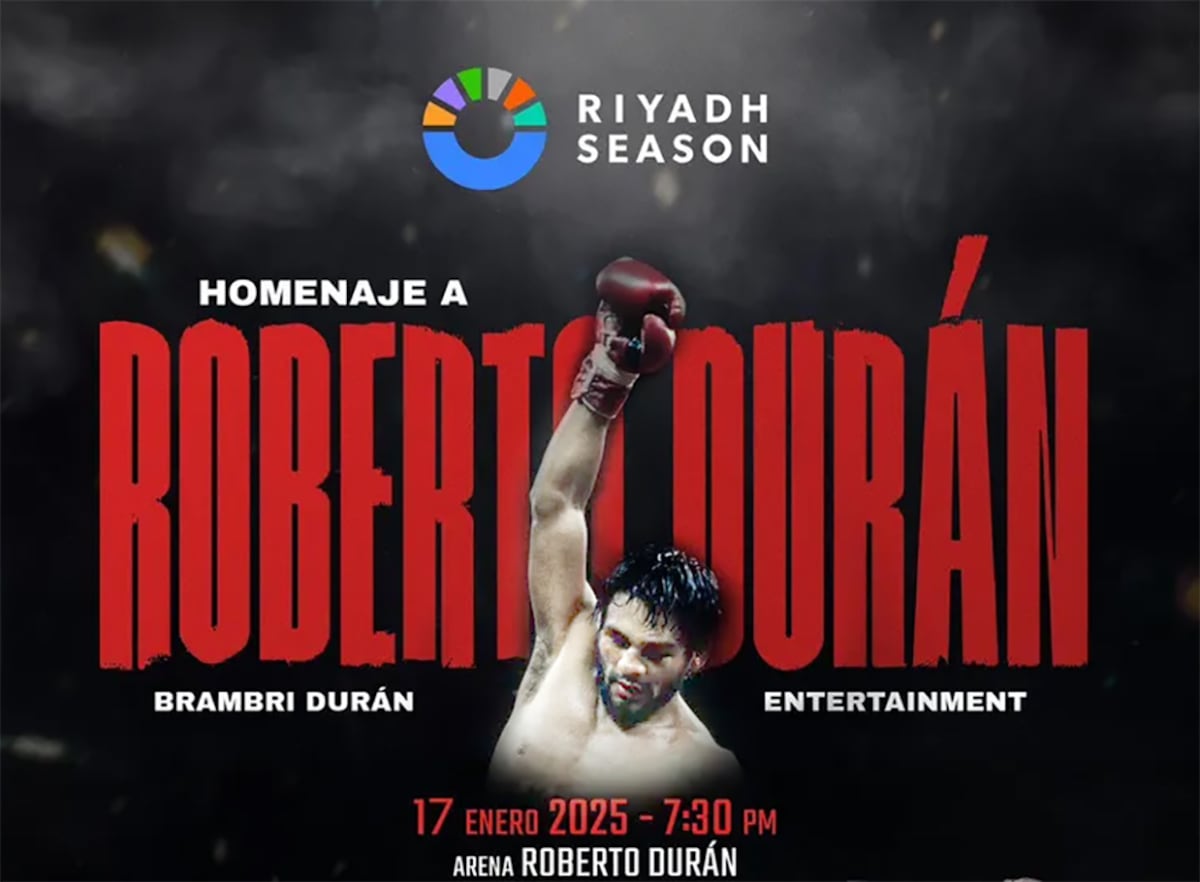 Roberto Durán será homenajeado en una noche histórica desde Panamá 