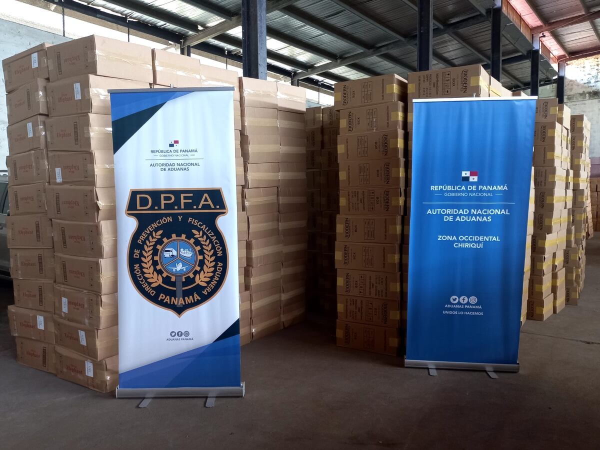 Aduana da golpe a los contrabandistas de cigarrillo, hay varios aprehendidos en Chiriquí