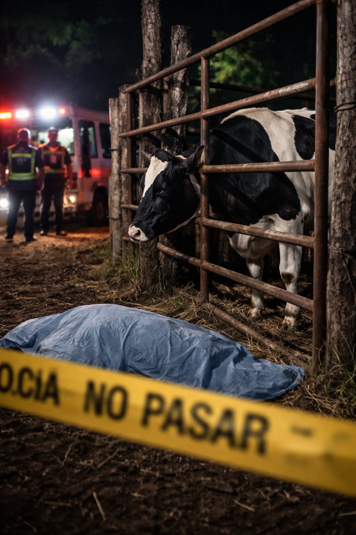 Murió al intentar sacar una vaca del corral en Divalá