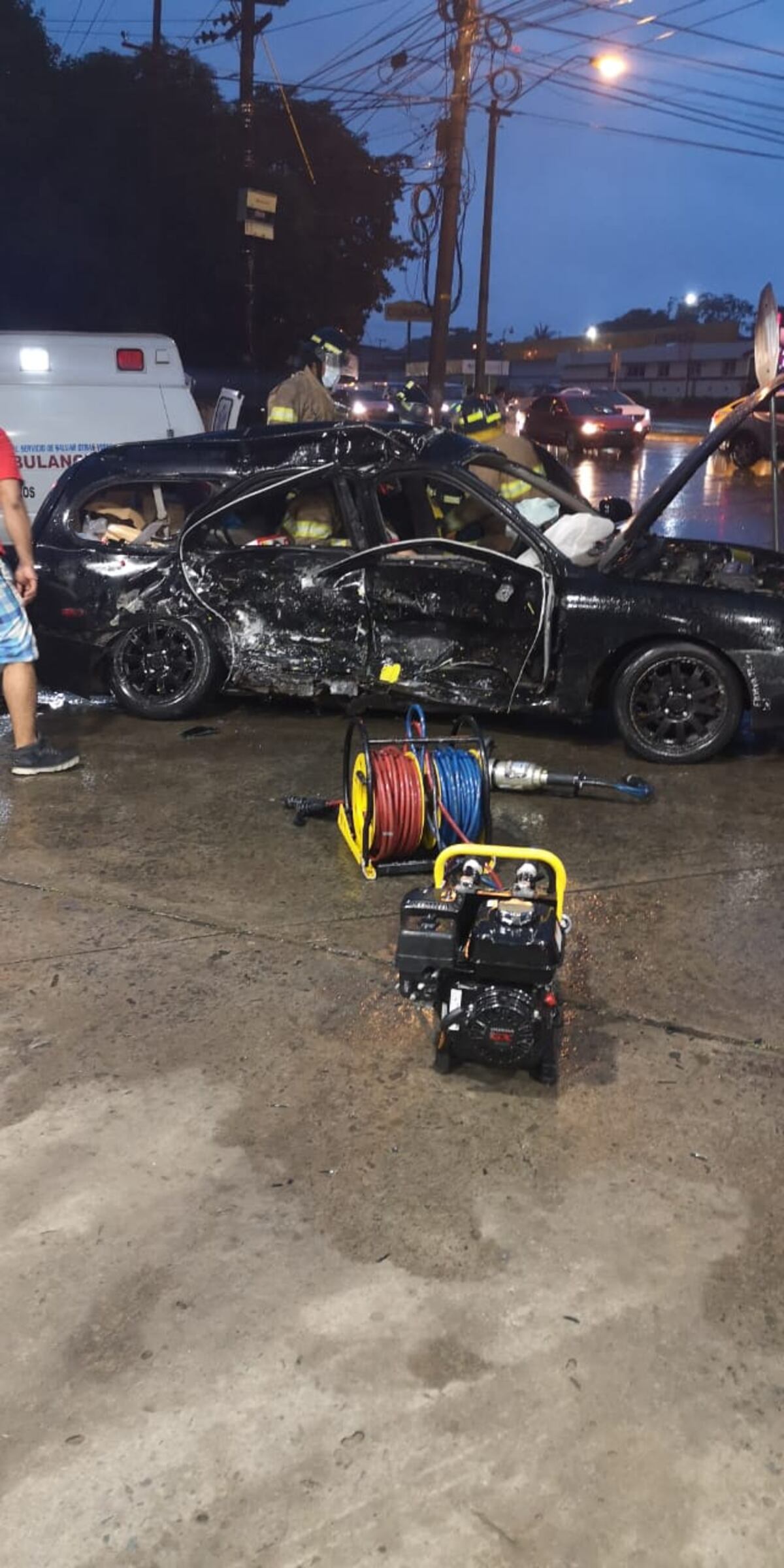 Menor de 10 años pierde la vida en aparatoso accidente en Chiriquí, en ese momento se registraba un fuerte aguacero 