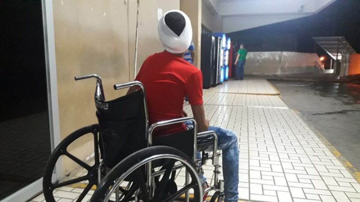 Menor herido con machete en la cabeza