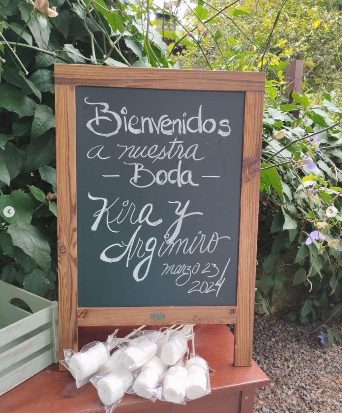 Diseñador Tony Vergara sorprende con vestido de novia de flores del campo para Kira, esposa del Chef Argimiro Armuelles